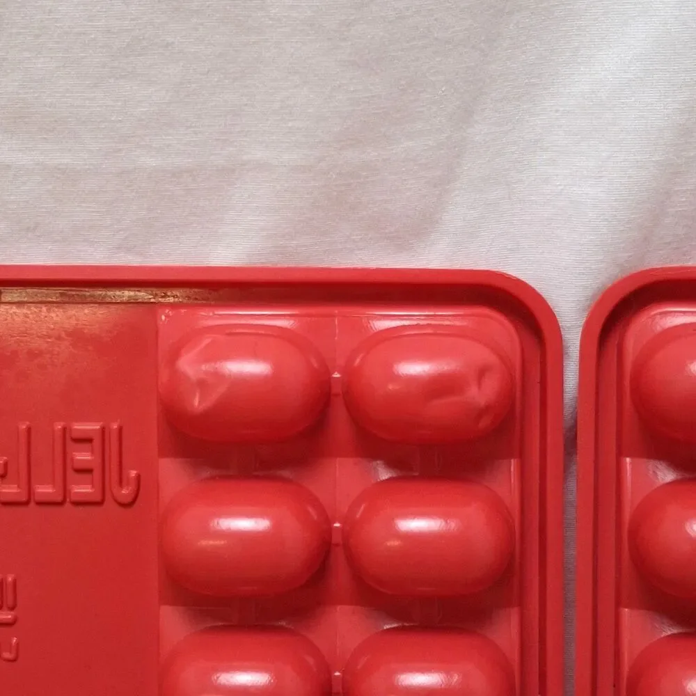 2 Vintage Jell-O Jellybean Jello Molds Easter Jiggler Shooter Jello Shots Party